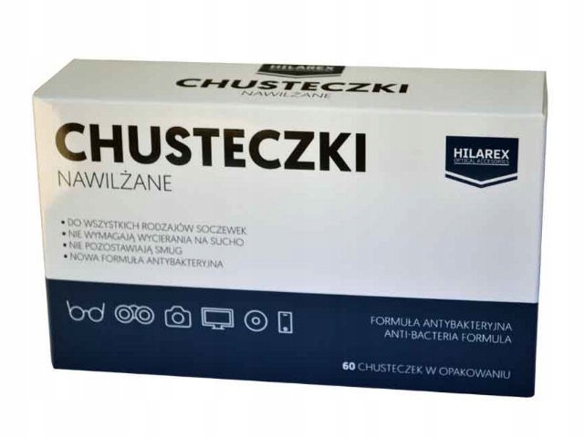 

Chusteczki Antybakteryjne Do Okularów Hilarex