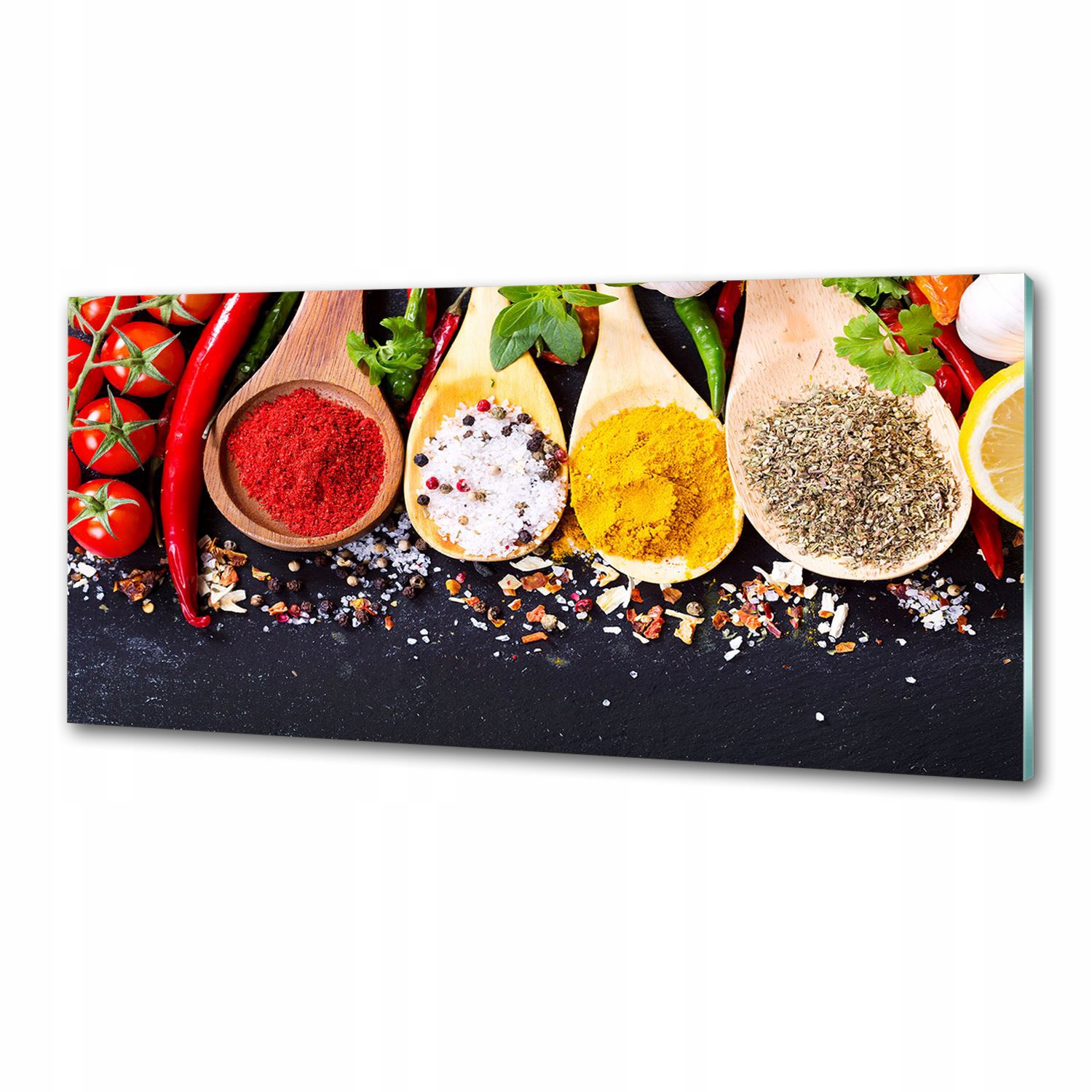 Panel do kuchyne Zmes korenia 125x50 Lepidlo