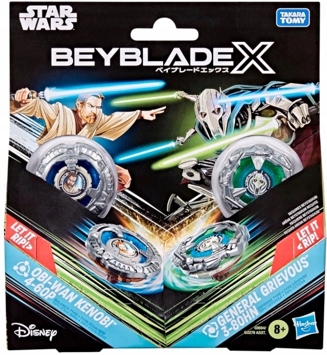 Beyblade X Zestaw Obi-Wan Kenobi 4-60P vs General Grievous 3-80HN G1694