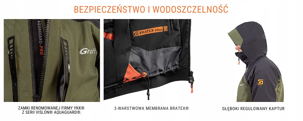 GRAFF Lekka Kurtka 631-B-7 przeciwdeszczowa r. XXL Rozmiar XXL