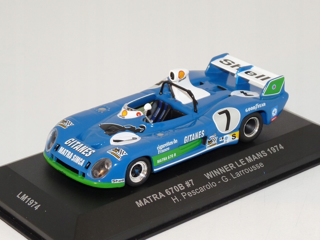 Matra 670B #7 Le Mans Winner 1974 1:43 Ixo LM1974