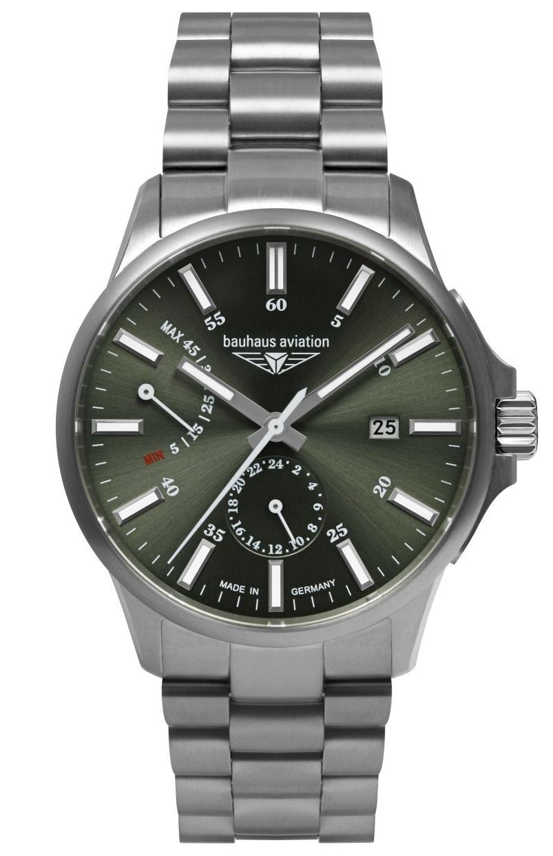 Nové Originální Pánské Hodinky Bauhaus 2860M-4 Aviation Titanium Automatic