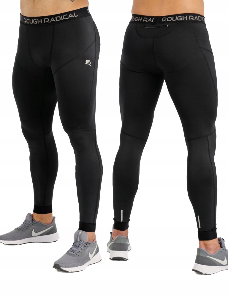 Spodnie męskie termoaktywne sportowe legginsy S