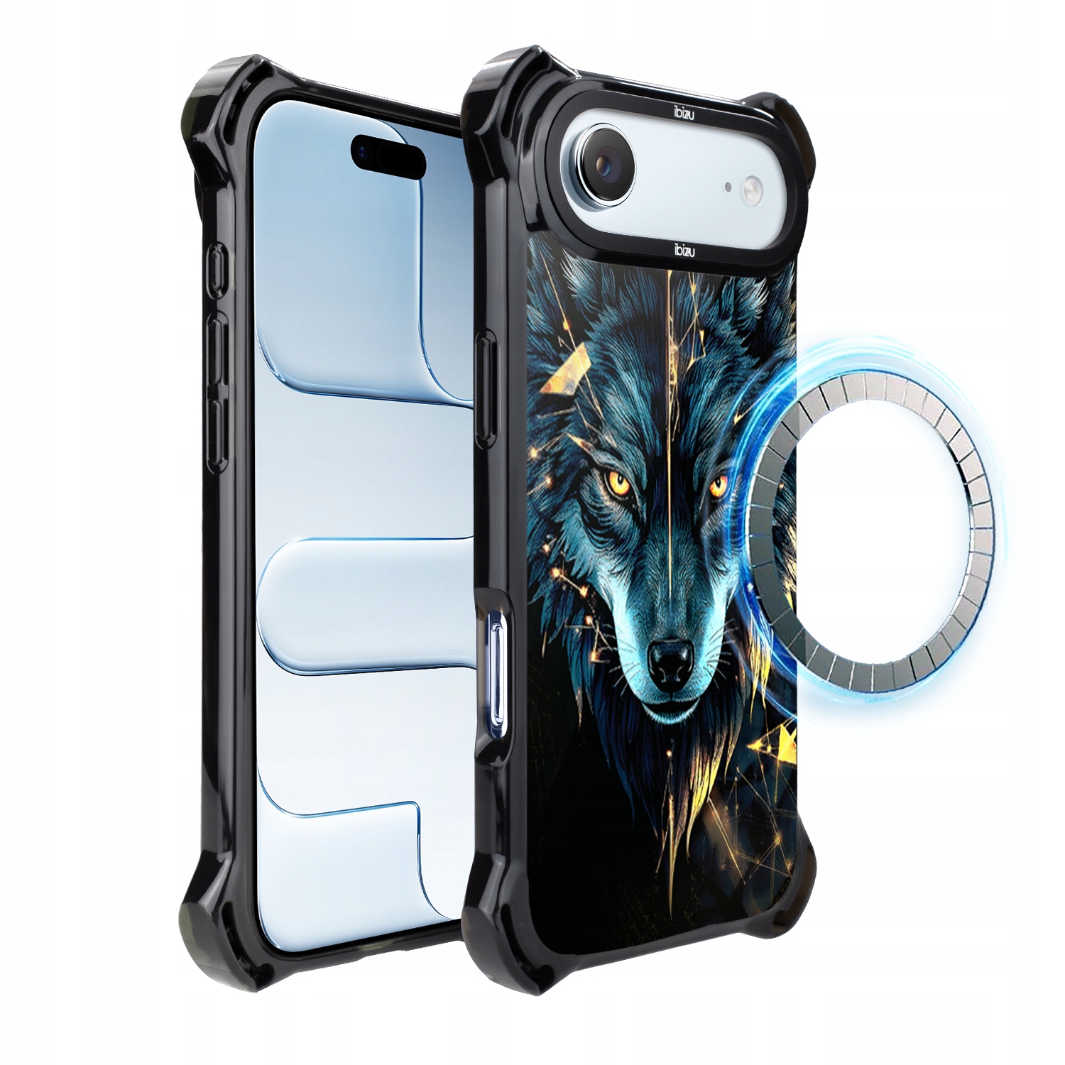 Pouzdro pro iPhone Air Ibizu DropGuard Ultra s MagSafe, mocný vlk