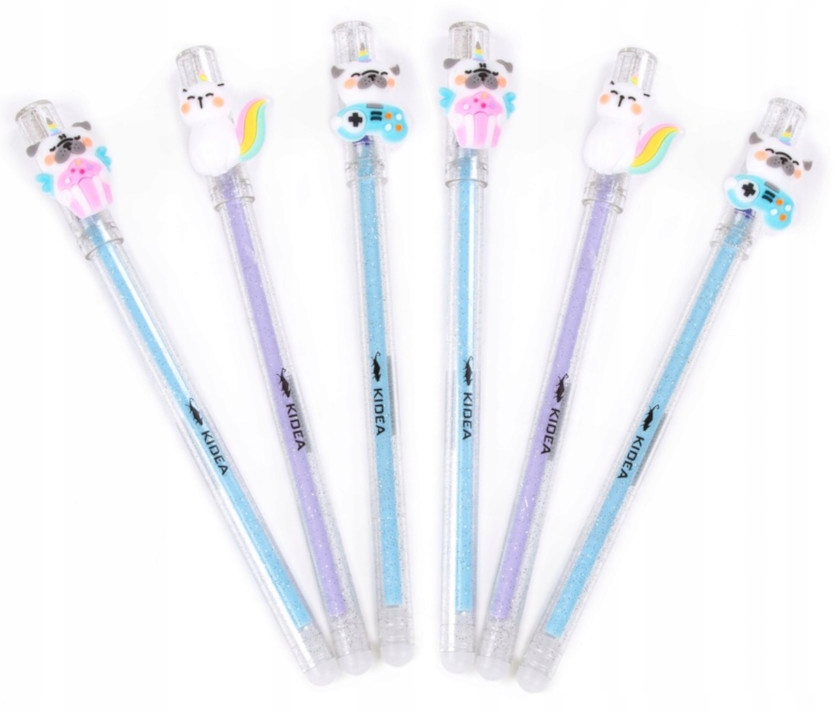 

Długopisy zmazywalne ścieralne kotki pieski 6 sztu