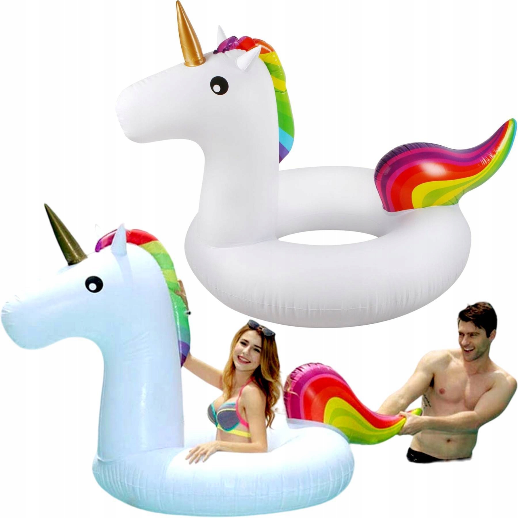 

Duży Dmuchaniec Jednorożec Do Basenu Dmuchany XXXL