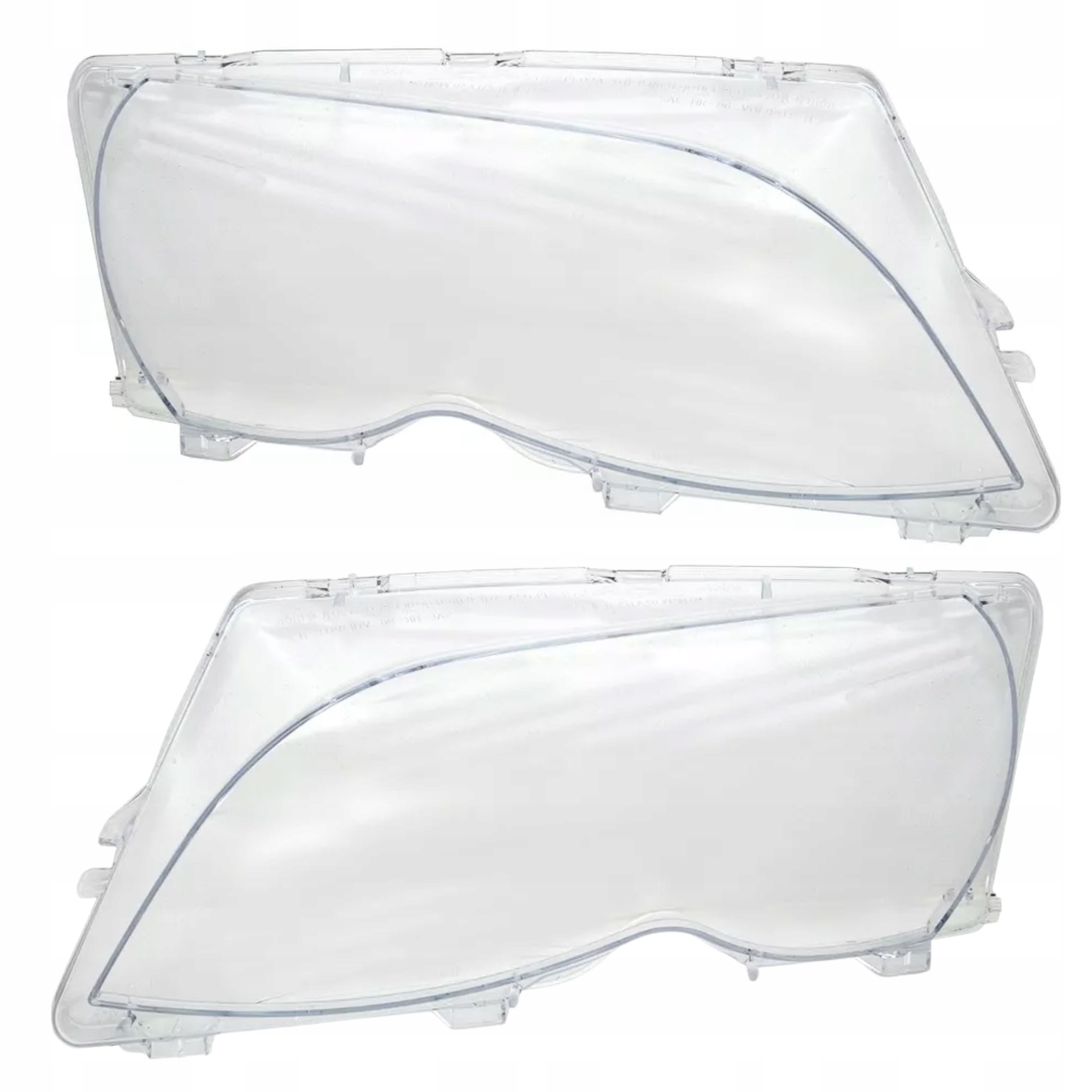 Bmw 3 E46 2001-2005 Krytky Skla Světlometů Sada Krytů Pravá Levá Nová