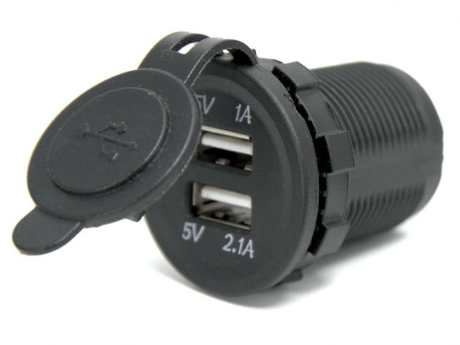 

Gniazdo Usb okrągłe jachtowe 12V do ładowania