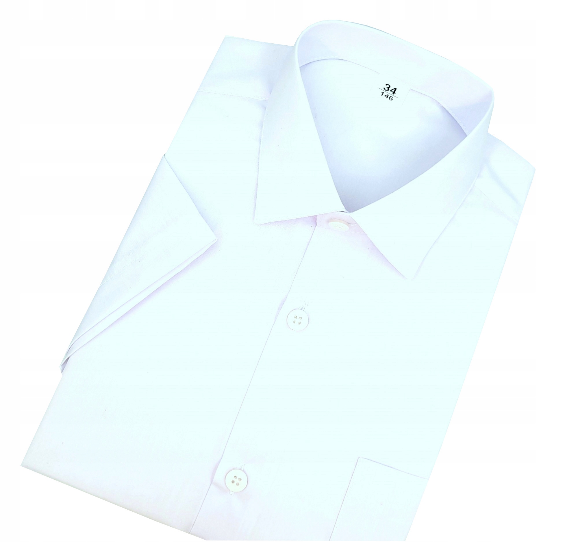 Koszula chłopięca biała krótki rękaw polska 36 164 Rękaw krótki rękaw