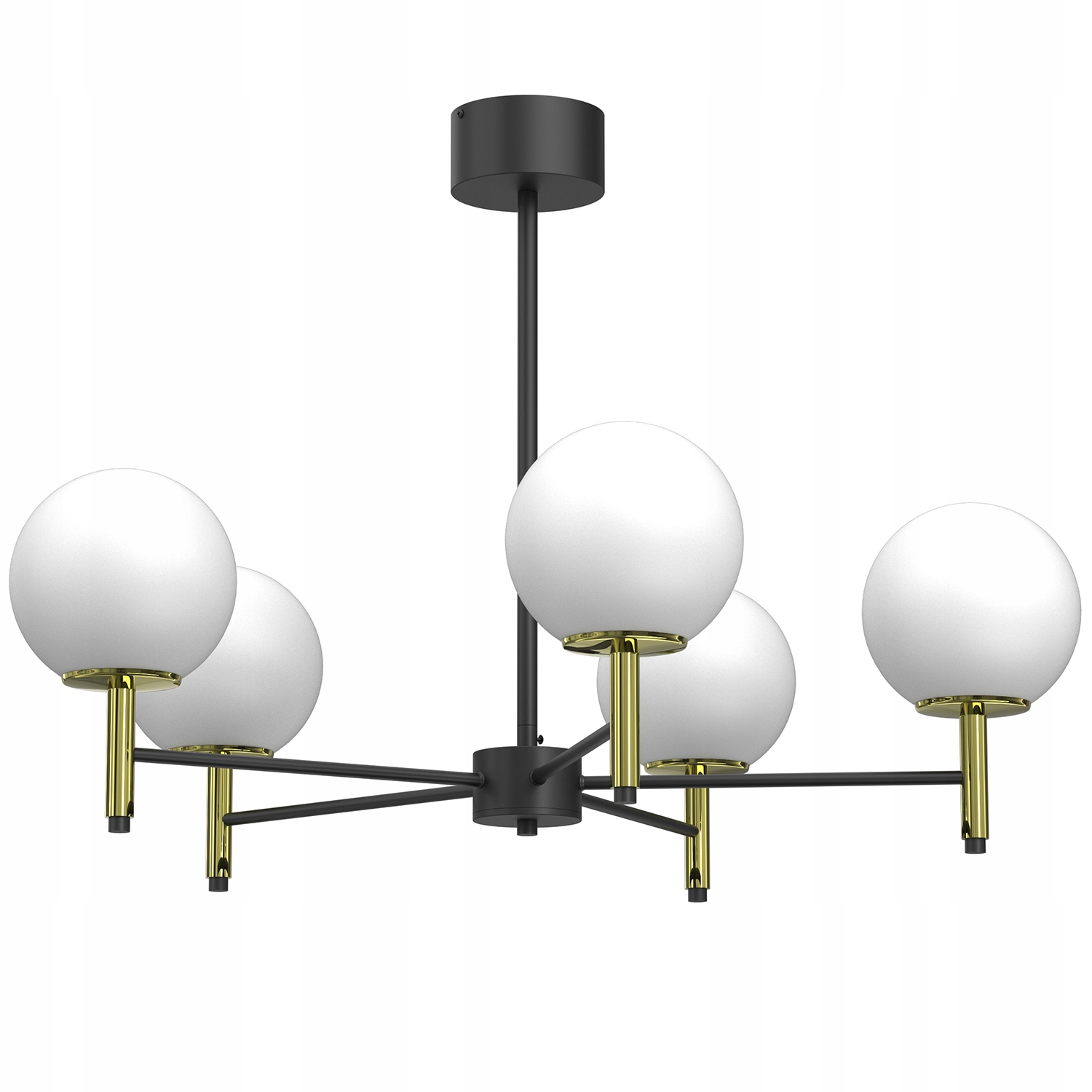 Závěsná Lampa Luminex Avinion 1654 Černá Zlatá