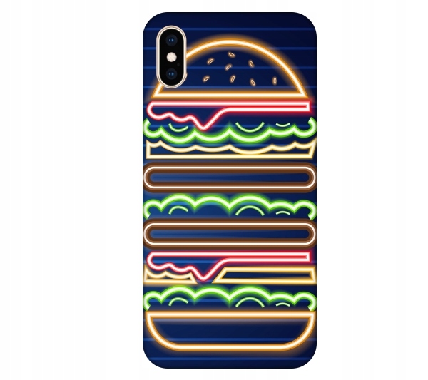 

Etui na telefon iPhone X / Xs Neon burger