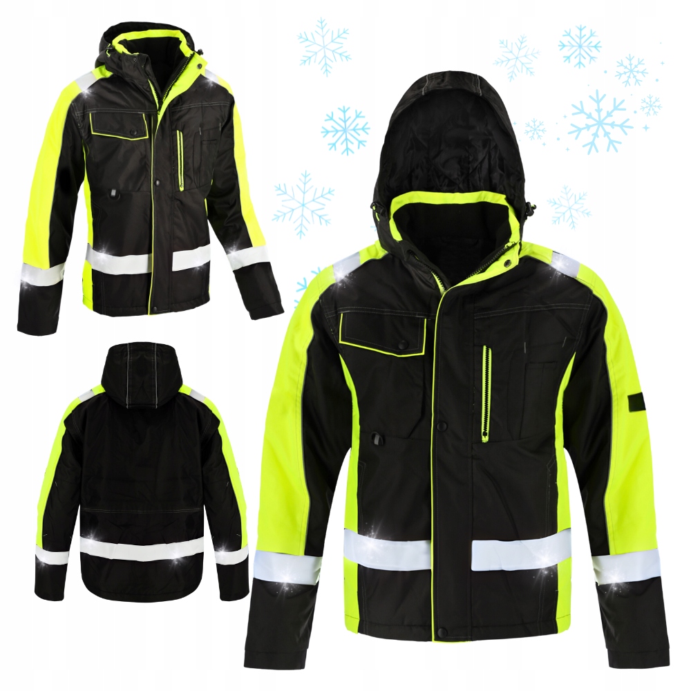 Pánská Zimní Zimní Bunda Reflexní Bozp nepromokavá pracovní bunda