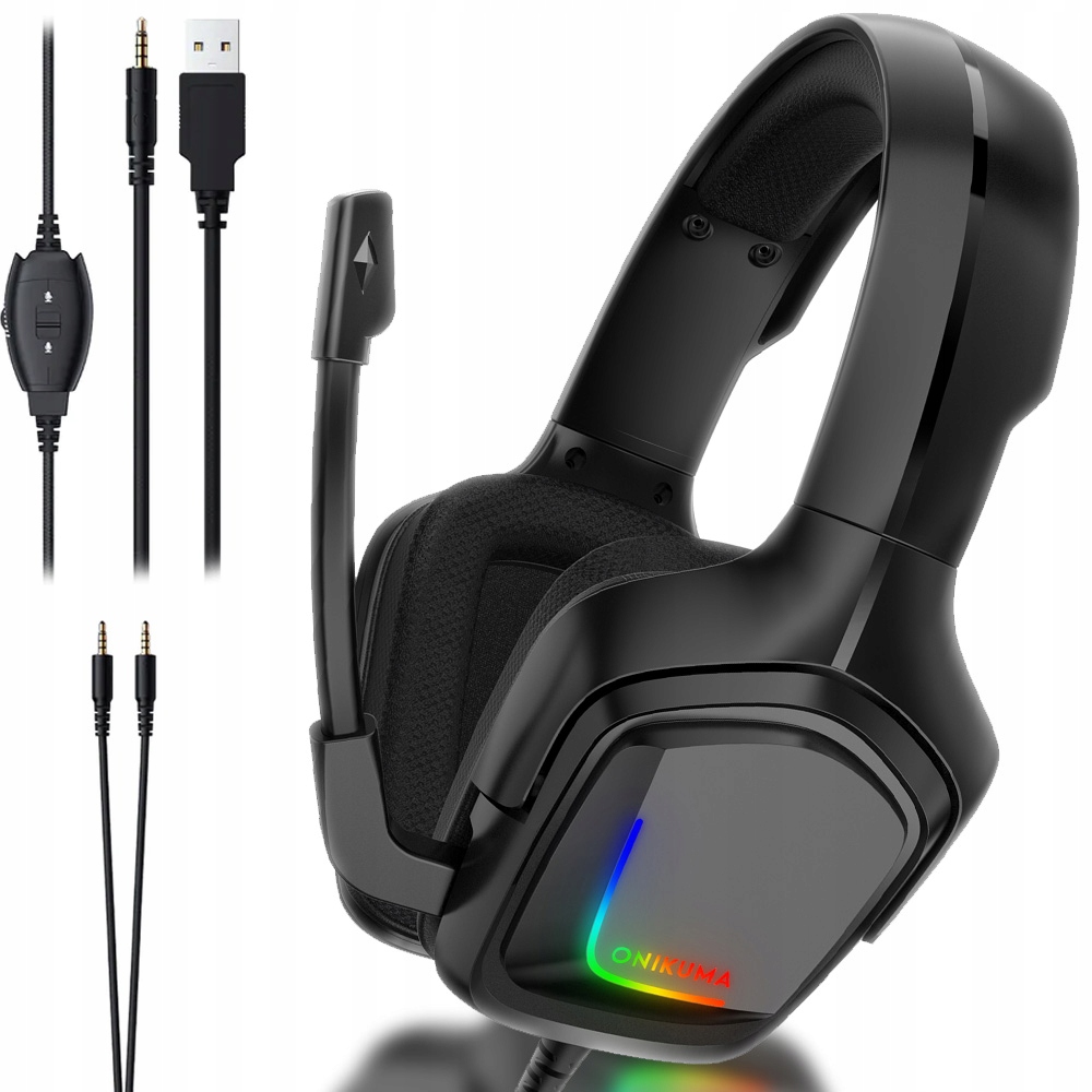 

Onikuma Słuchawki Gamingowe Z Mikrofonem Rgb K20
