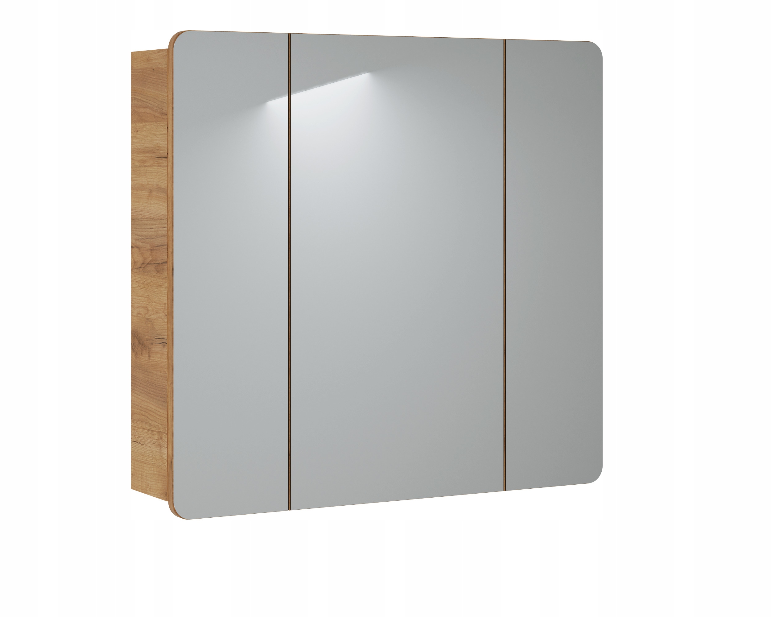 Skříň se zrcadlem 80 cm 3 dveře