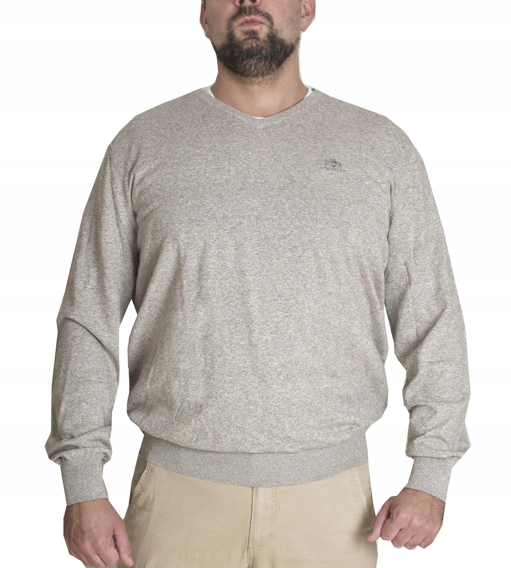 

State Of Art Sweter v-neck bawełna serek 3XL