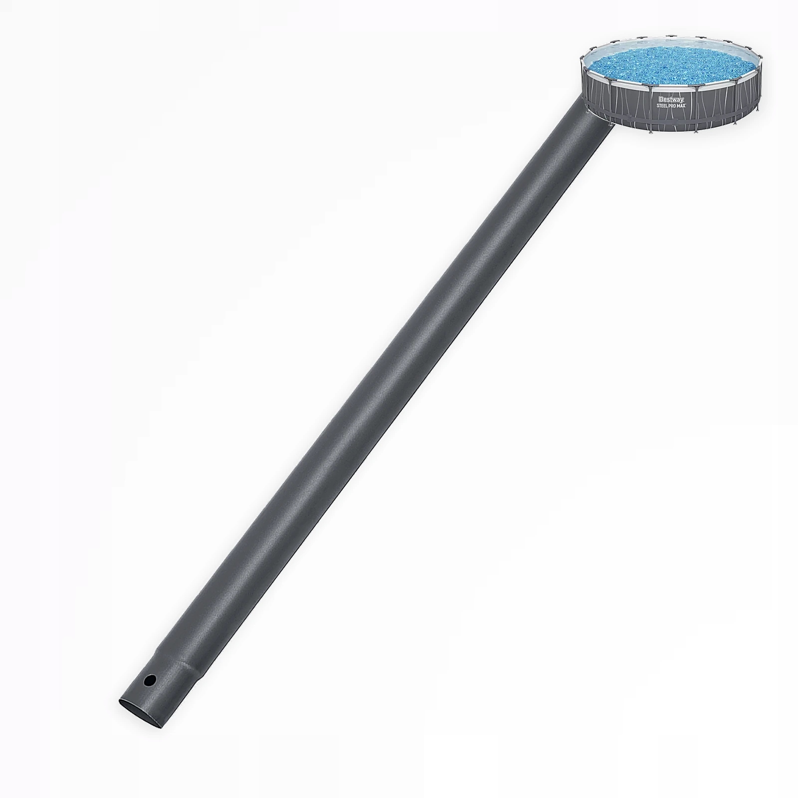 Horizontální šedá trubka do bazénu Bestway 561HR Steel Pro Max 457x107 cm nová