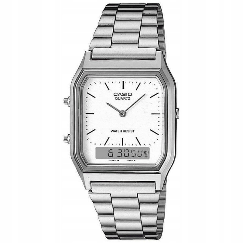 Casio Vintage AQ-230A-7DMQYES stříbrný náramek