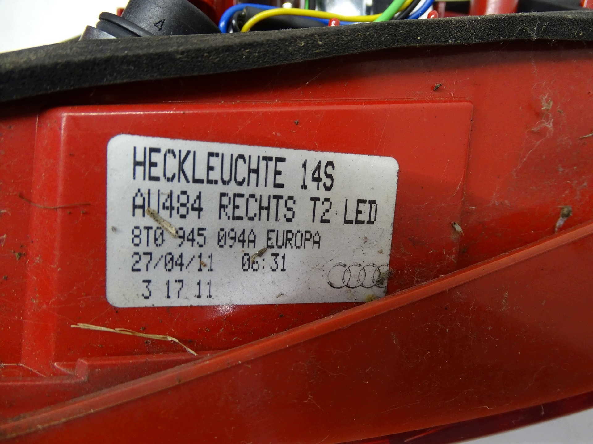light right rear part bonnet LED AUDI A5 COUPE 8T0945094A