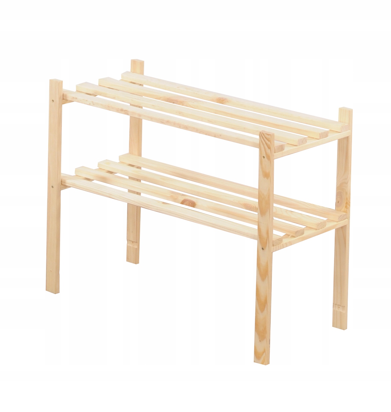 Regał drewniany RA-2-65 regały 2 półki na książki Materiał drewno