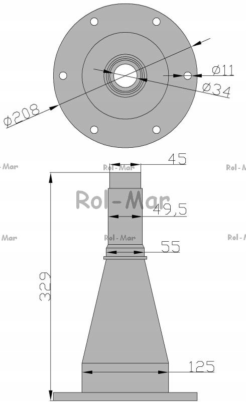 Piasta bębna Kosiarka rotacyjna Producent części inny