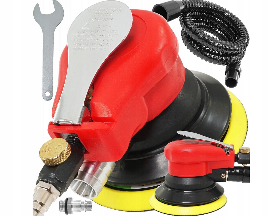 Szlifierka Oscylacyjna Pneumatyczna Mimośrodowa Drewna Metalu 125mm 2,5mm