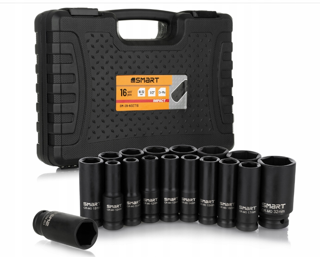 Zestaw nasadek Smart365 16 elementów 1/2"