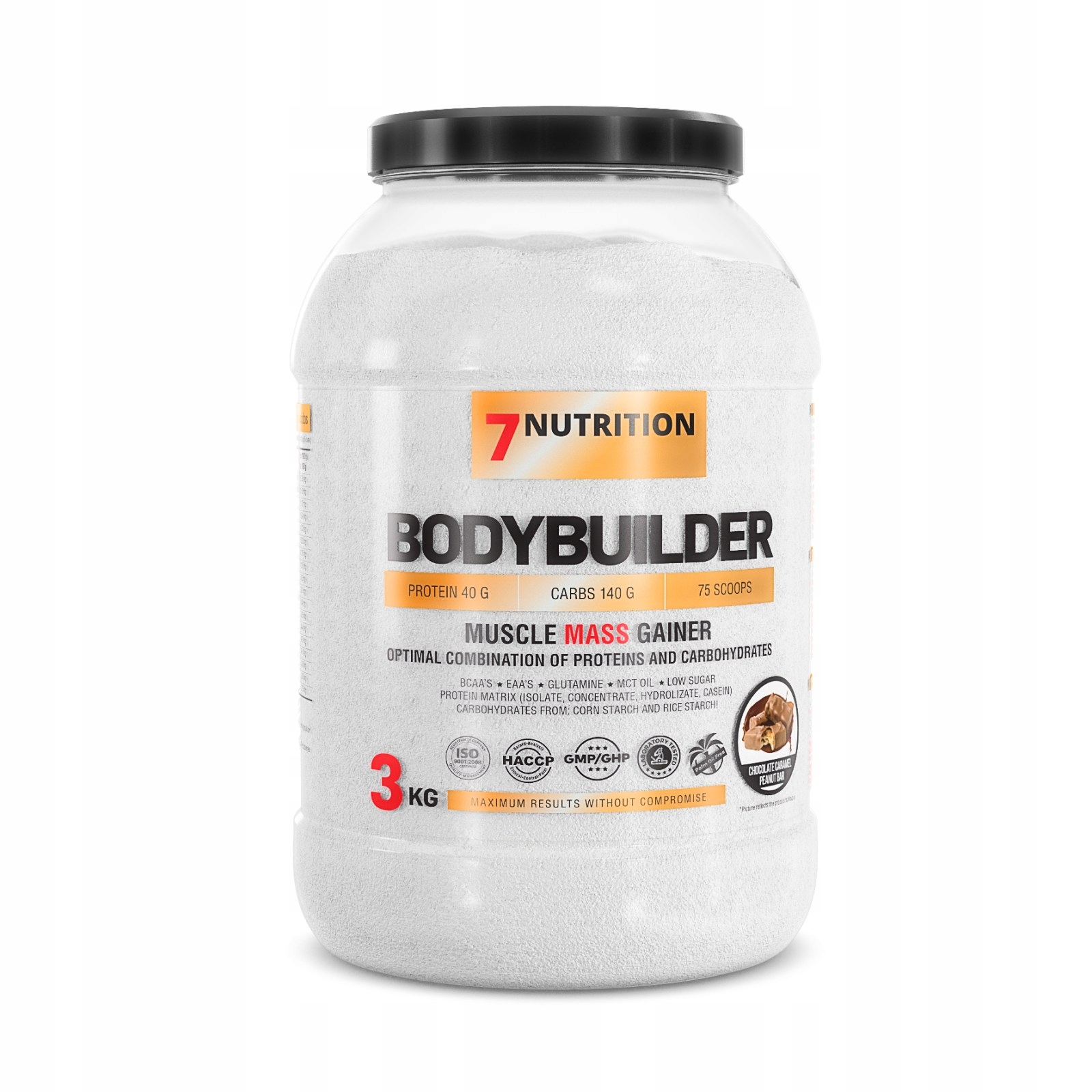 7NUTRITION Bodybuilder 3KG Gainer Sacharidy