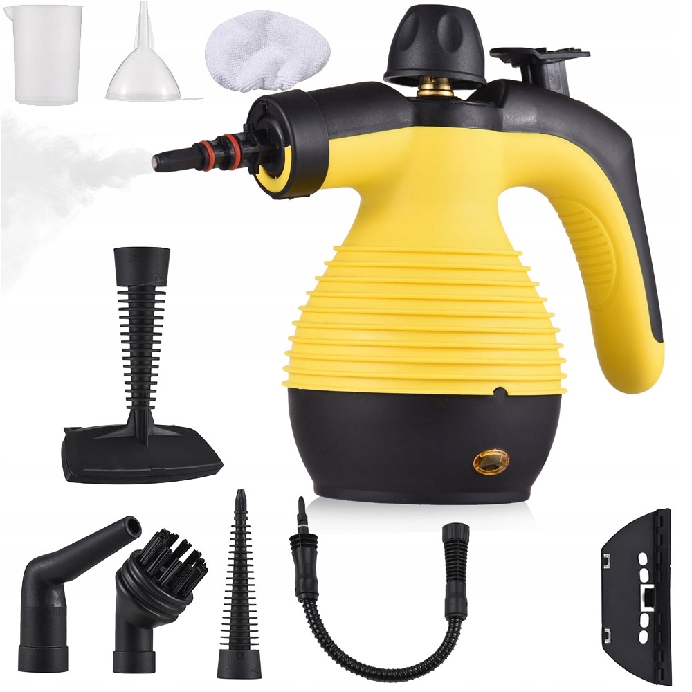 Myjka Parowa Ręczna Parownica 1050W Czyścik Parowy Do Okapów+ 9 Akcesoriów