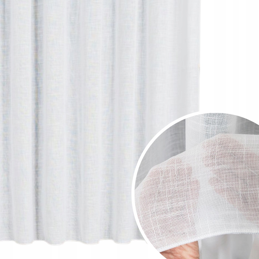 

Firanka typu len na metry wys. 300 cm z ołowianką