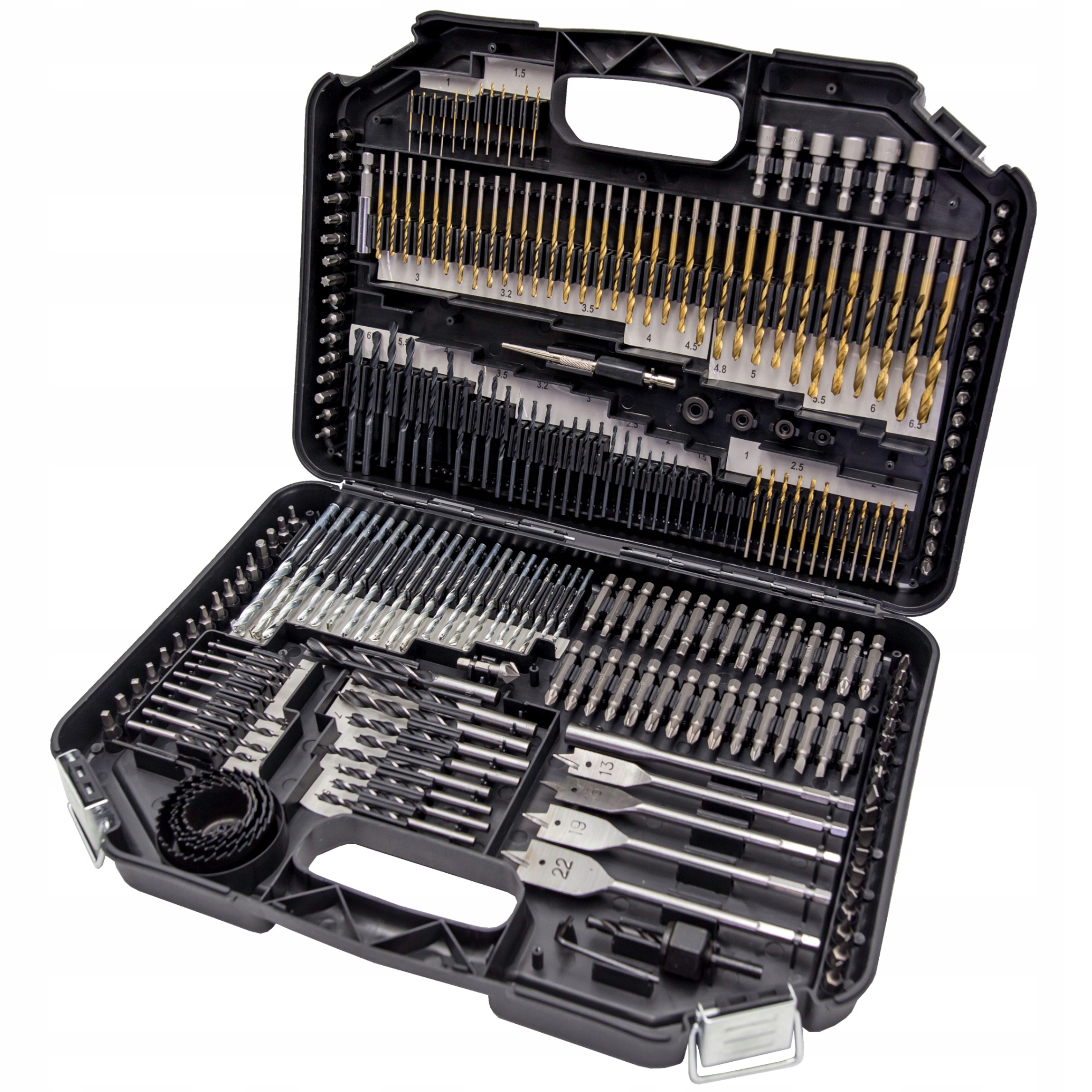 ZESTAW WIERTEŁ I BITÓW DO WKRĘTARKI WALIZKA 240 EL Marka Promo