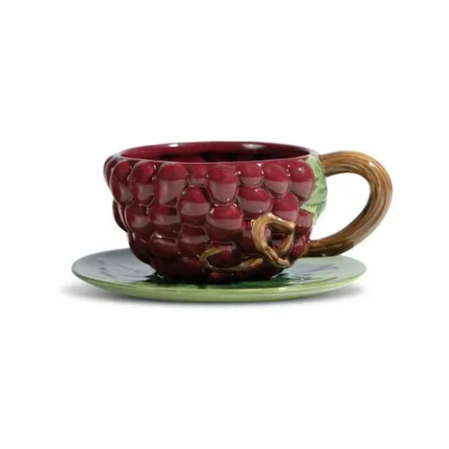 Šálek s podšálkem Byon 260 ml hroznové víno keramický 13,5 x 10,5 x 5,5 cm