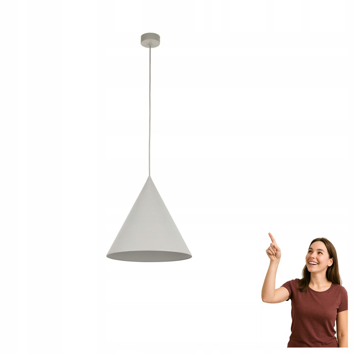 Závěsná lampa Cono Beige 10056 Tk Lighting