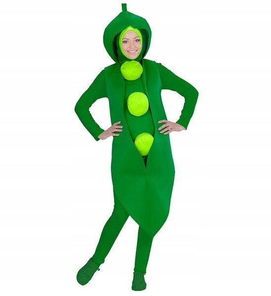 Kostým Hrášek Hrách Zelený Lusk Zelenina M