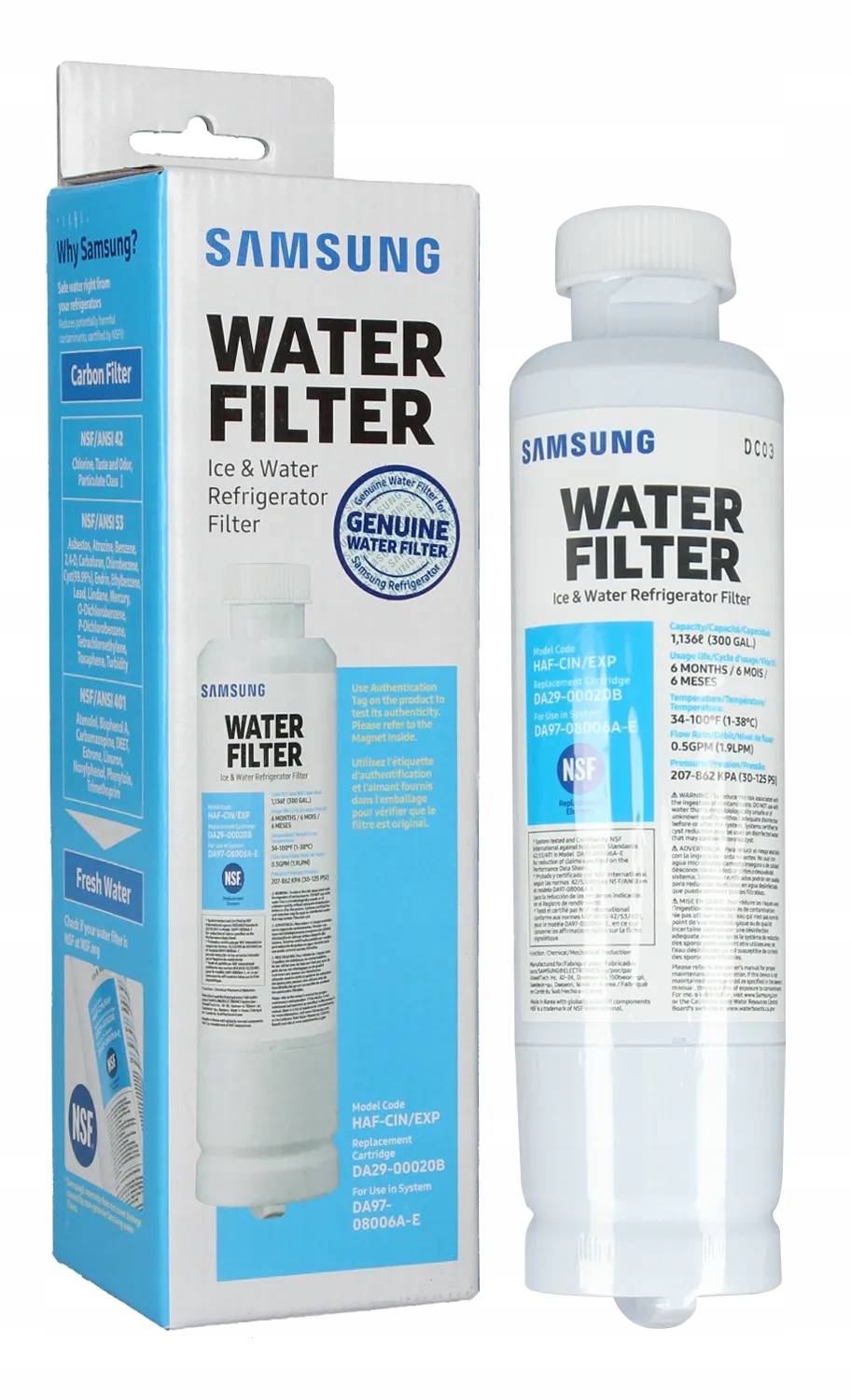 

Filtr wody do lodówki Samsung DA29-00020B