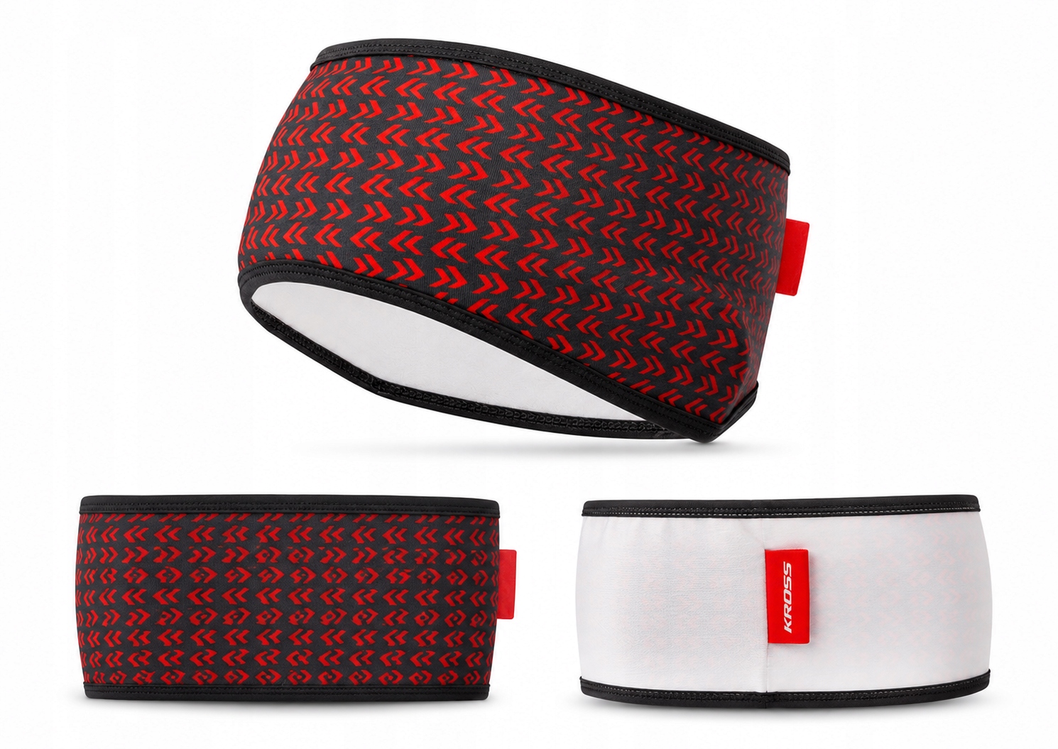 Opaska ocieplana Kross Wrap czerwona