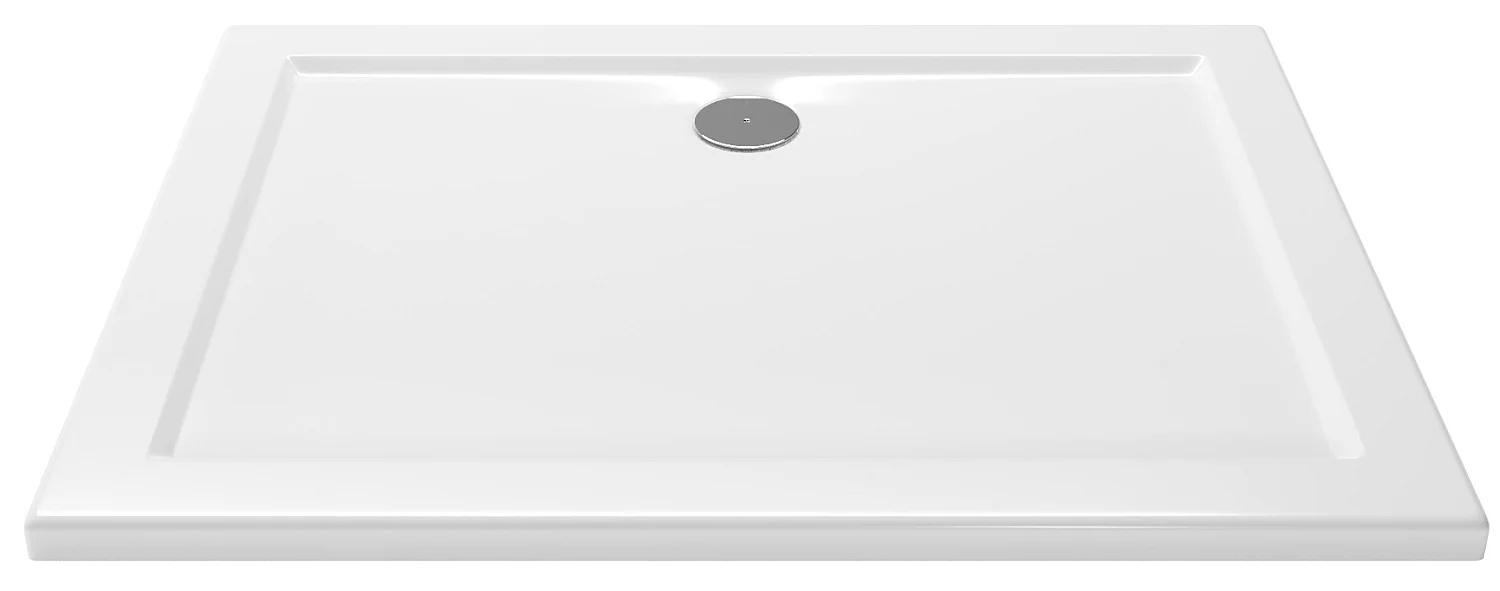 Brodzik prysznicowy 120x90cm niski prostokątny biały akrylowy Preston Slim