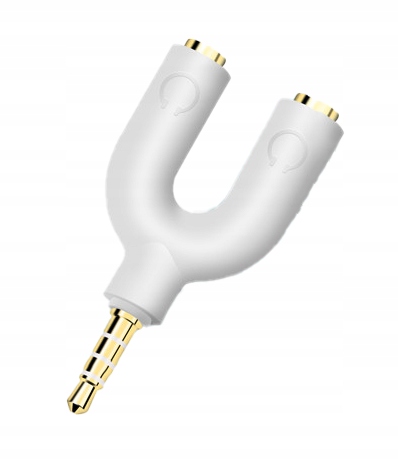 

Rozdzielacz rozgałęźnik 2 x słuchawki jack 3,5 mm