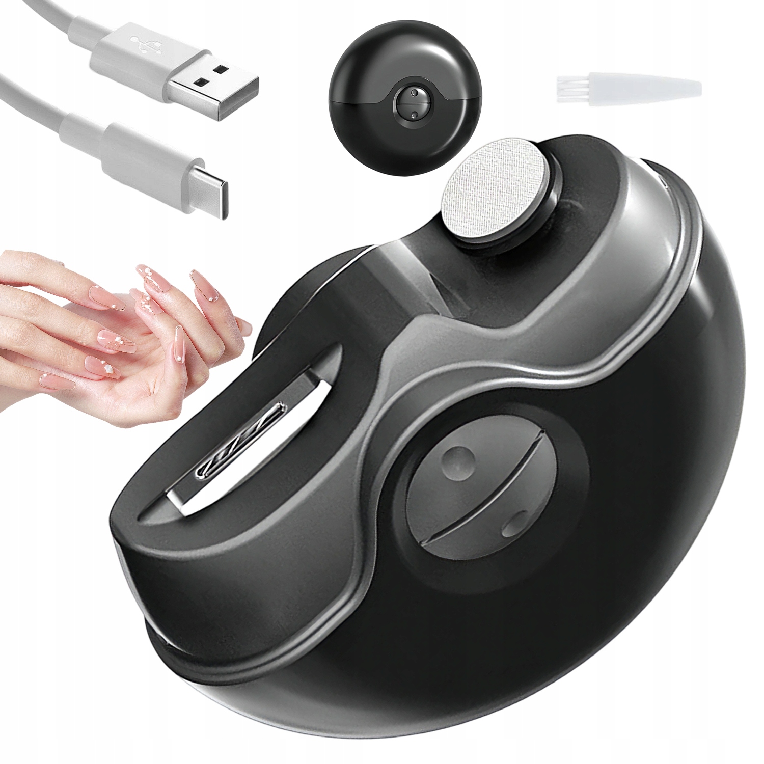 Elektrický Pilník Na Nehty Automatická Stříhačka Na Nehty Tichá