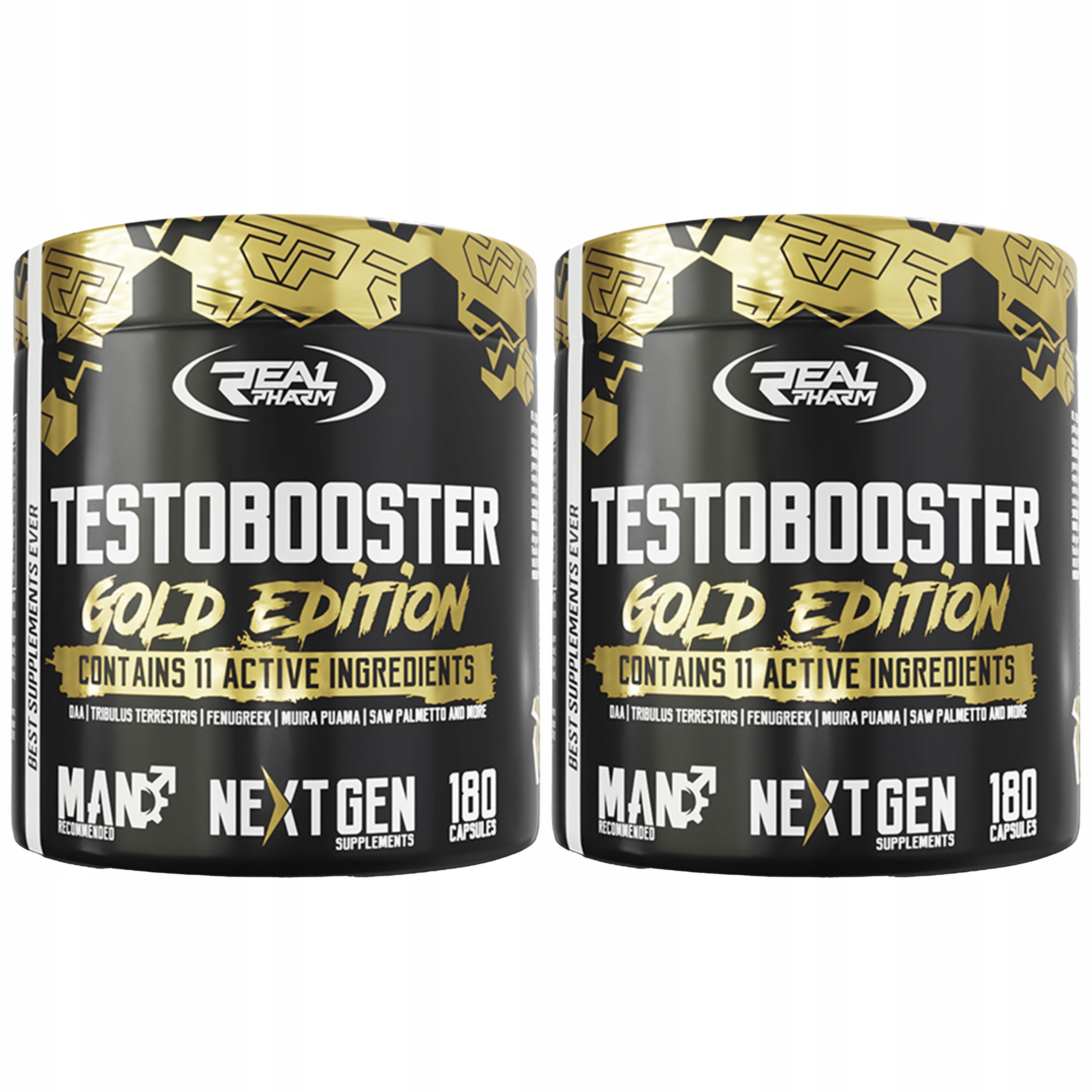 2x Testobooster Gold Edition Testosteron Tribulus Daa Zinek 180 kapslí