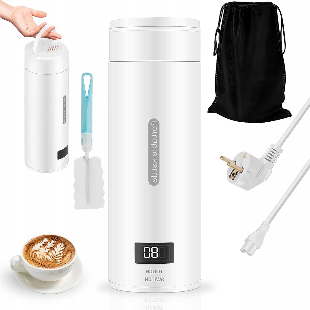 Elektrický Cestovní Hrnek Na Konvici 380 ML Přenosný