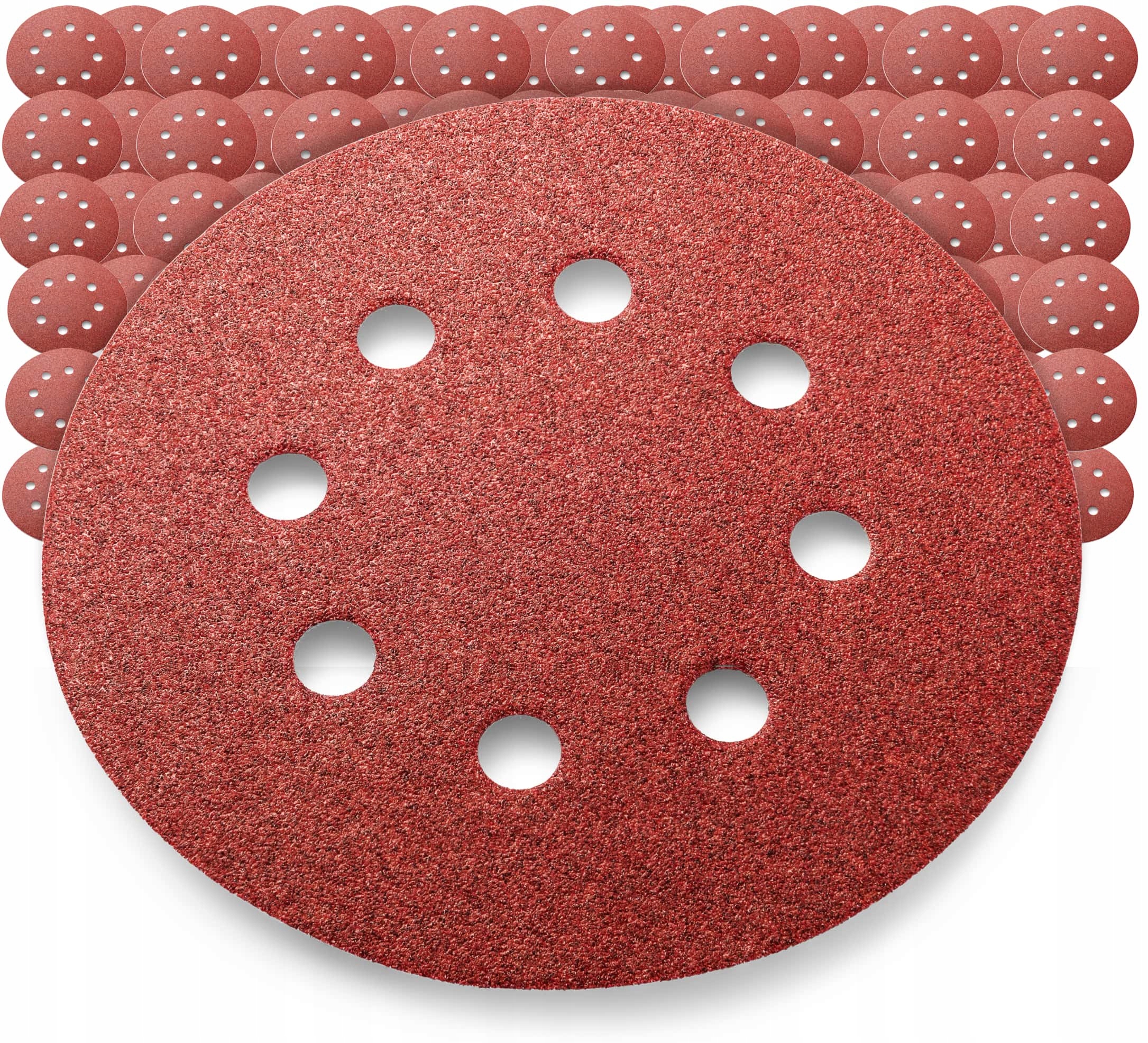 

50x krążek ścierny z rzepem P60 125 mm 8 otworów