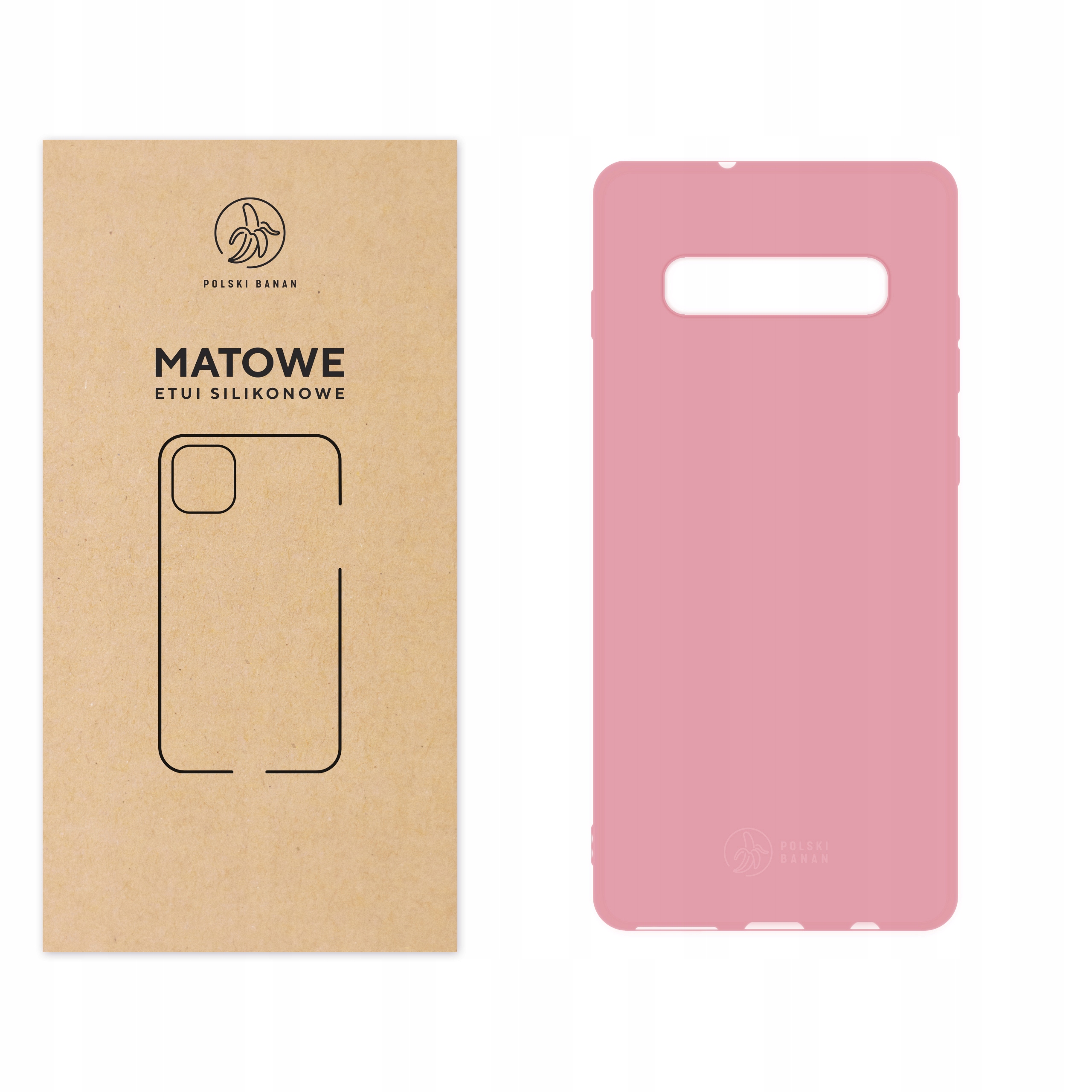 

Etui Matowe do Samsung S10 Plus różowe