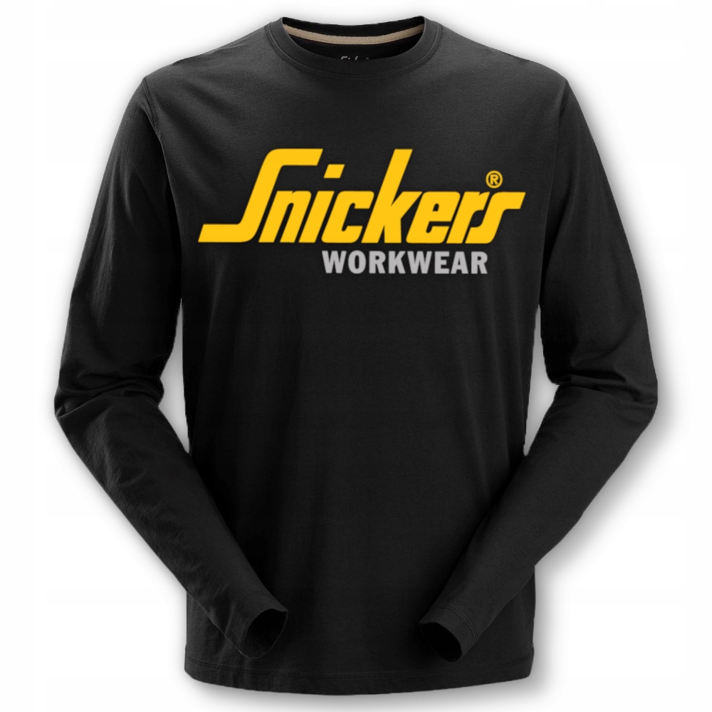 KOSZULKA Z DŁUGIM RĘKAWEM SNICKERS 2496 NAPIS CZARNA R. XL Kod producenta 24960400007EL