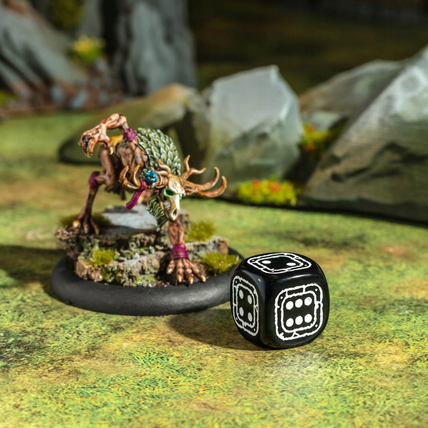 Q Workshop Kości Kompaktowe D6: Forteca Czarne i Różowe Liczba ścian 6