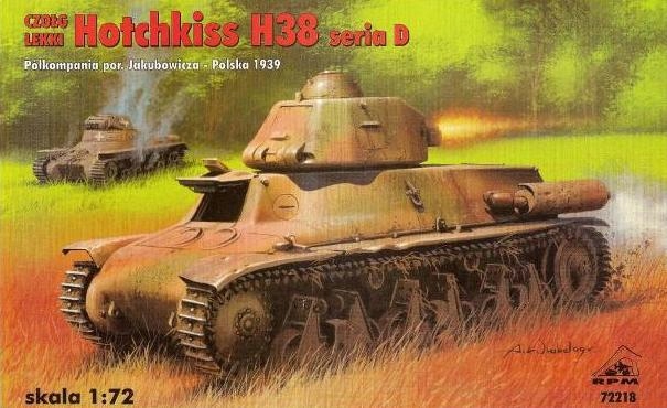 1:72 Rpm 72218 Hotchkiss H38 V Barvách Polské Armády