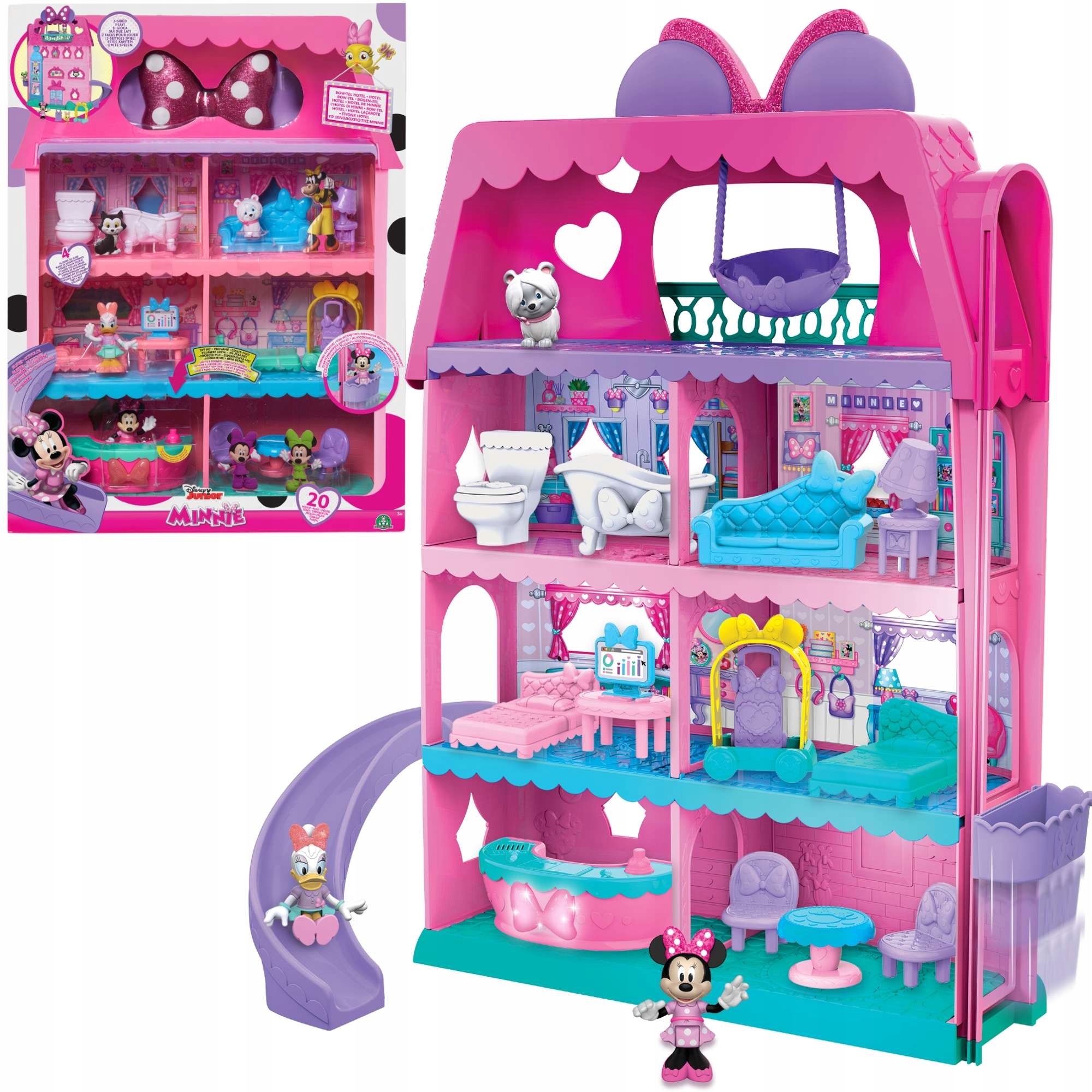 

Myszka Mini Minnie Duży Hotel Domek Światło Dźwięk