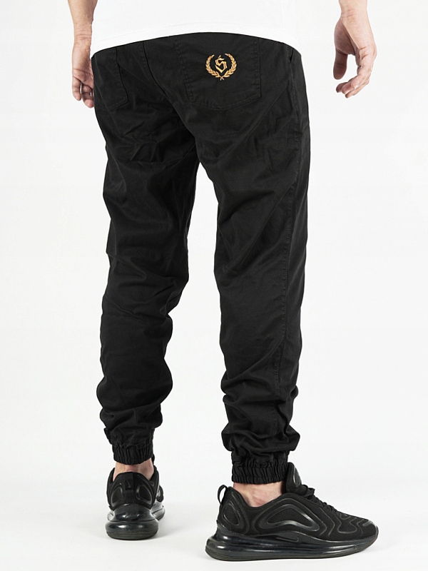 Kalhoty Joggery Środowisko Miejskie „laur Icon“ Black/ Gold vel. M