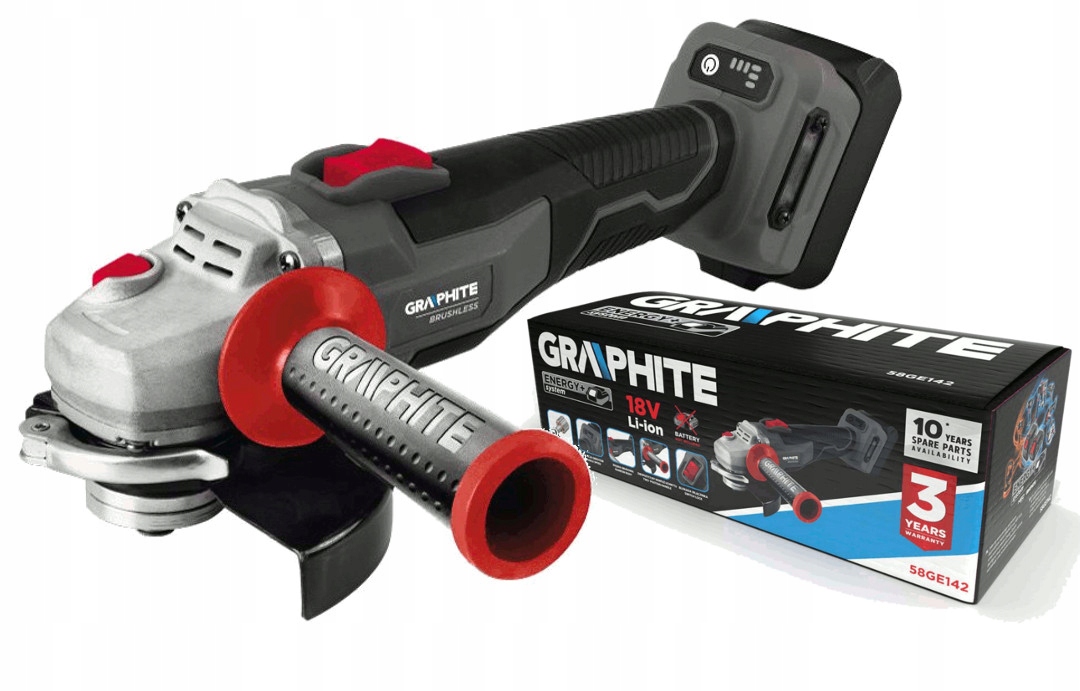 Graphite Szlifierka kątowa 125mm bezszczotkowa z regulacją obrotów 58GE142
