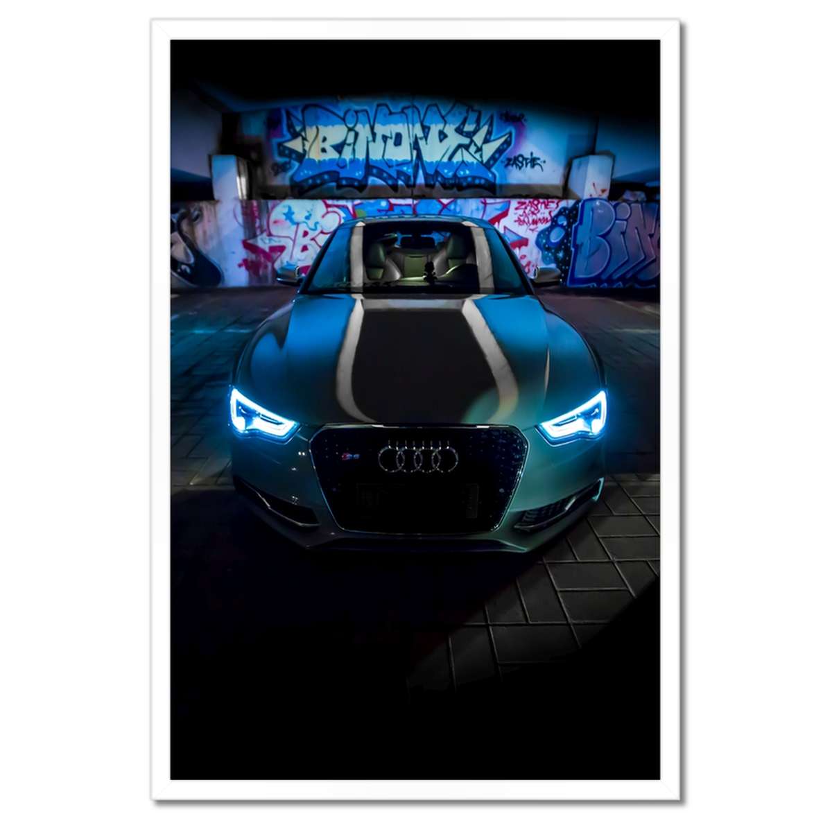 Plakáty v rámu 40x60 Modré Audi Auta