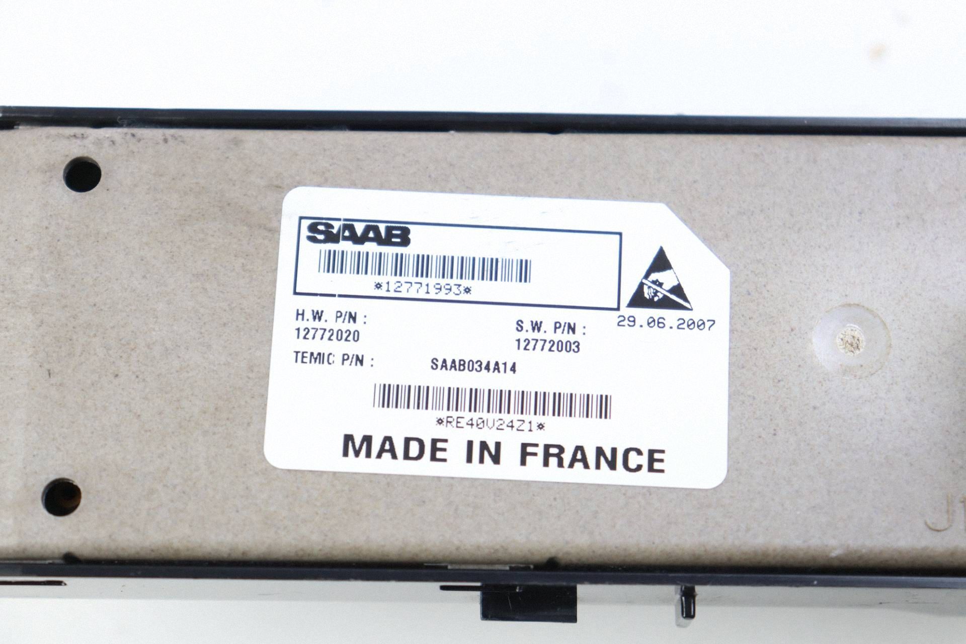 SAAB 9-3 93 II PANEL window control switch left rear part 12771993 12772003 EUROPA